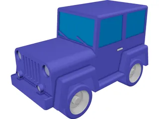 Jeep Toy 3D Model preview