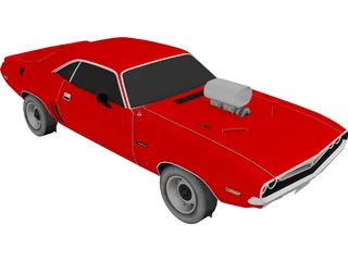 Dodge Challenger 383 Magnum 3D Model preview