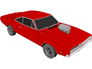 Dodge Charger RT 3D Model preview