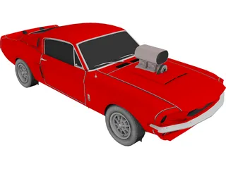 Ford Mustang Shelby Cobra G.T.500 3D Model preview