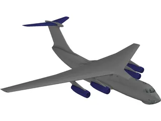 Ilyushin IL-76 Candid 3D Model preview