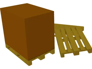 Euro Pallets 3D Model preview