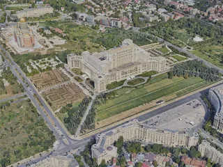 Bucharest City, Romania (2022) 3D Model preview