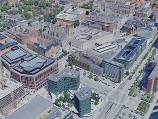 Copenhagen City, Denmark (2023) 3D Model preview