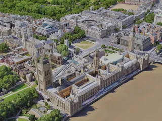 London City, UK (2022) 3D Model preview
