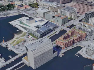 Oslo City, Norway (2022) 3D Model preview