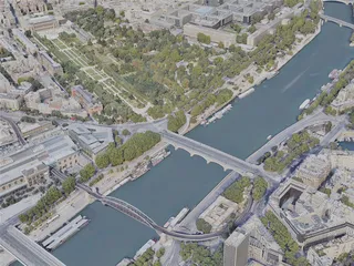 Paris City, France (2023) 3D Model preview