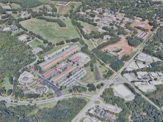 Raleigh City, USA (2023) 3D Model preview