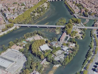 Toulouse City, France (2022) 3D Model preview