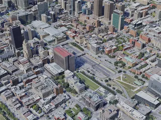 Montreal City, Canada (2022) 3D Model preview