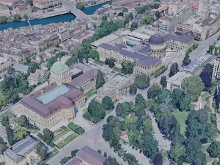 Zurich City, Switzerland (2023) 3D Model preview
