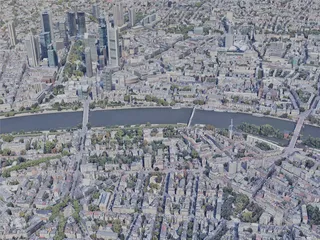Frankfurt City, Germany (2022) 3D Model preview