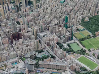 Hong Kong City, China (2023) 3D Model preview