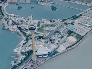 Macao City, China (2024) 3D Model preview