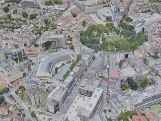 Porto City, Portugal (2022) 3D Model preview