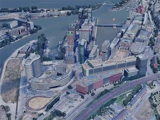 Dusseldorf City, Germany (2023) 3D Model preview