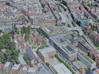 Stuttgart City, Germany (2023) 3D Model preview