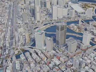Yokohama City, Japan (2022) 3D Model preview