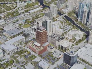 Fort Lauderdale City, USA (2022) 3D Model preview