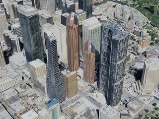 Calgary City, AB, Canada (2022) 3D Model preview