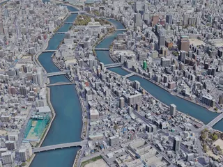 Hiroshima City, Japan (2023) 3D Model preview