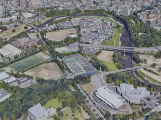 Sendai City, Japan (2022) 3D Model preview