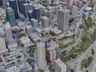 Edmonton City, AB, Canada (2023) 3D Model preview