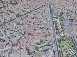 Marseille City, France (2023) 3D Model preview