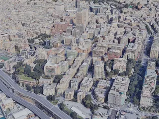 Genoa (Genova) City, Italy (2022) 3D Model preview