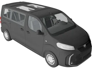 Toyota ProACE Verso Electric (2024) 3D Model preview