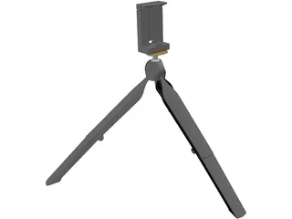 Smartphone Tripod 3D Model preview