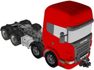 Scania 8X4 3D Model preview
