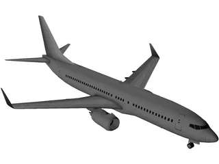 Boeing 737-800 3D Model preview