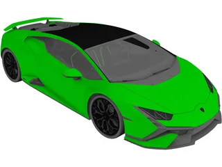 Lamborghini Huracan Tecnica (2023) 3D Model preview
