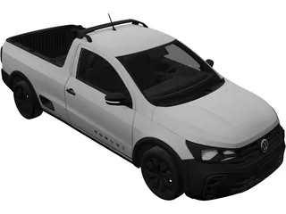 Volkswagen Saveiro Robust (2025) 3D Model preview