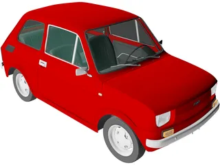 Fiat 126p (1976) 3D Model preview