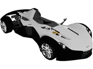 BAC Mono (2020) 3D Model preview