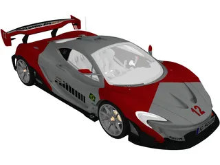 Mclaren P1 GTR Senna (2019) 3D Model preview