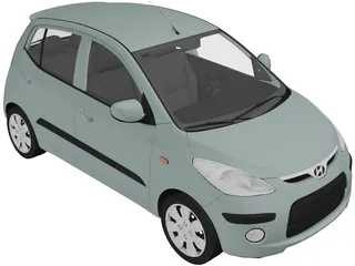Hyundai i10 (2009) 3D Model preview