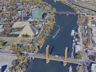 Sacramento City, USA (2024) 3D Model preview