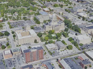 Springfield City, IL, USA (2022) 3D Model preview