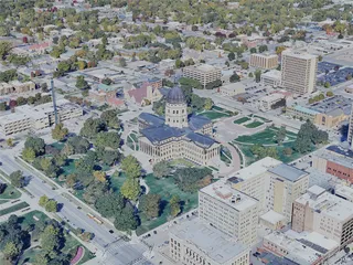 Topeka City, KS, USA (2023) 3D Model preview