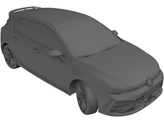 Volkswagen Golf R (2025) 3D Model preview
