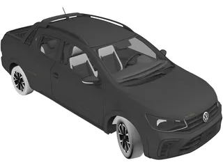 Volkswagen Saveiro 1.6 MSI Extreme (2025) 3D Model preview