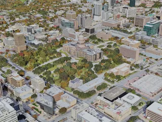 Austin City, TX, USA (2024) 3D Model preview