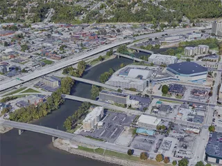 Charleston City, WV, USA (2023) 3D Model preview