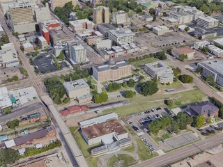 Jackson City, MS, USA (2023) 3D Model preview