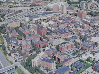 Providence City, RI, USA (2023) 3D Model preview