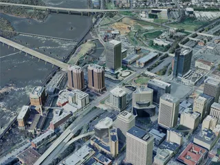 Richmond City, VA, USA (2024) 3D Model preview