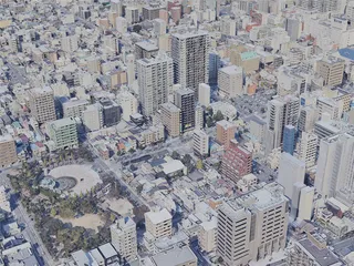 Shizuoka City, Japan (2023) 3D Model preview